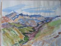 Aquarel in het buitenland